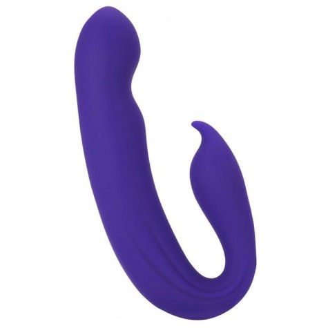 Фиолетовый вибратор G-Spot Dual Stimulator with Rolling Ball - 17,1 см.