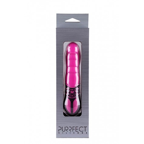 Розовый мини-вибратор PURRFECT SILICONE 10FUNCTION VIBE PINK